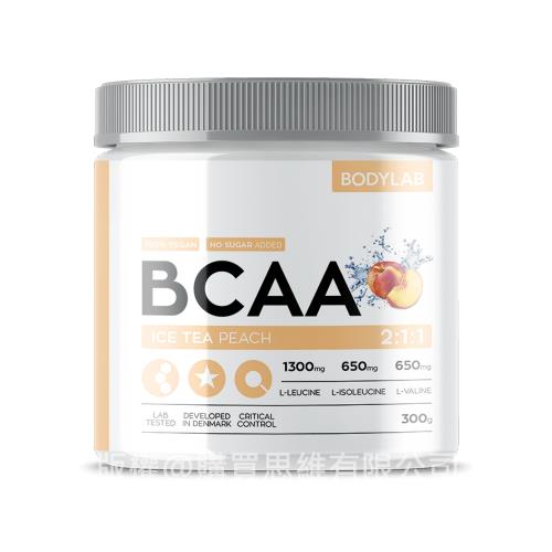 【丹麥 BODYLAB】Vegan BCAA 2:1:1 支鏈胺基酸 300g-蜜桃冰茶