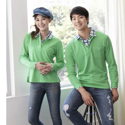 【LEIDOOE】假兩件式女版長袖休閒衫(53289綠)