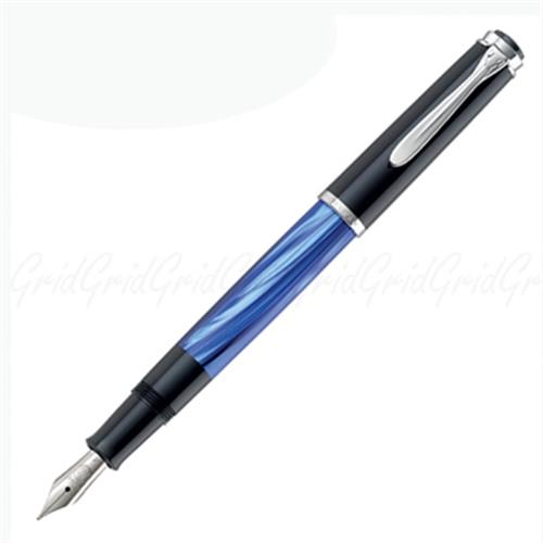 Pelikan 德國百利金 Ｍ205 藍大理石紋鋼筆