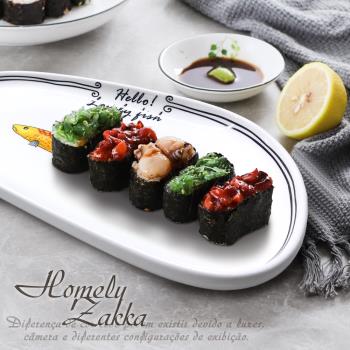 Homely Zakka 創意Lovely fish系列陶瓷餐具_9.75吋短盤
