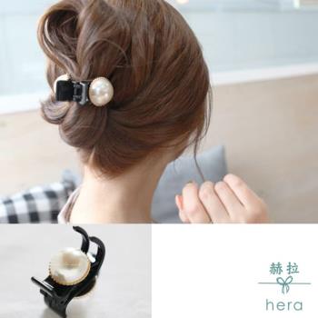 Hera 赫拉 韓國進口大號珍珠水鑽抓夾