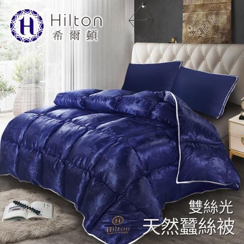Hilton希爾頓 拜占庭雙絲光天然蠶絲被2.5KG/藍