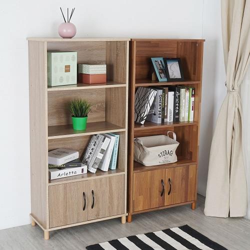 【Homelike】 喜家居二門四層書櫃(2色可選)(2205)