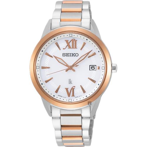 SEIKO 精工 LUKIA 廣告款動人時刻太陽能女錶-33.9mm(V147-0CL0KS/SUT390J1)