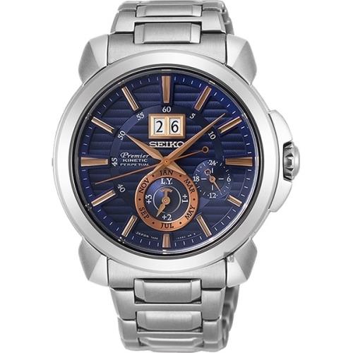 SEIKO精工Premier人動電能萬年曆手錶-42.9mm7D56-0AH0B(SNP163J1)