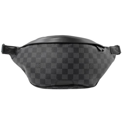 Louis Vuitton LV N40187 Discovery 黑灰棋盤格紋腰包/胸口包 現貨