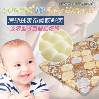 珊瑚絨嬰兒寵物兩用記憶墊(小)(60x110x4cm) (兩色可選)