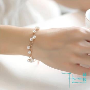【HERA 赫拉】韓版時尚 珍珠手鍊 甜美清新 簡約飾品 手鍊 裝飾品(珍珠手鍊 甜美 韓版時尚)