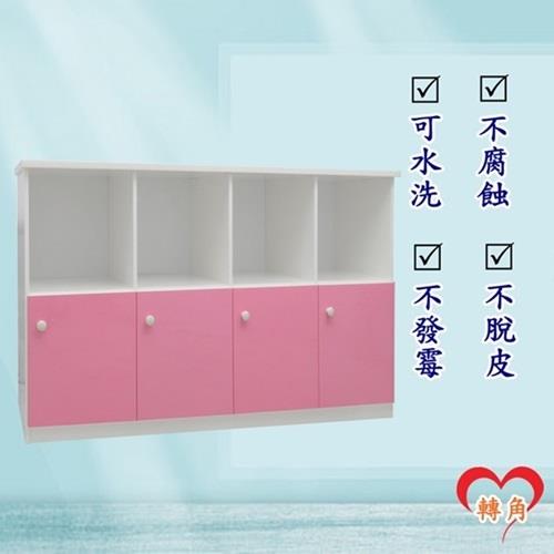 轉角傢俱-塑鋼置物櫃 防潮防水防發霉 (寬164深43高92)五色可選 