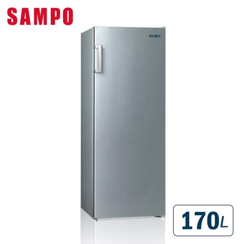 聲寶SAMPO 170公升 直立無霜冷凍櫃 SRF-171F 髮絲銀