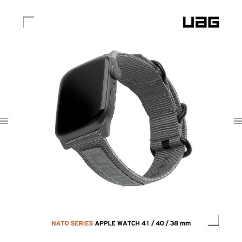 UAG Apple Watch 38/40/41mm Nato尼龍錶帶-灰