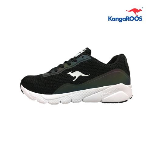 KangaROOS RUN SWIFT 科技未來感女慢跑鞋 黑白 KW91091