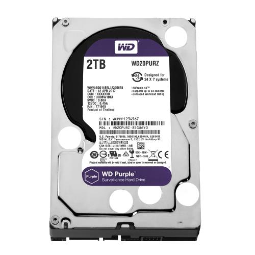 数量は多】 WD製HDD4TB purple 使用時間7時間 WD42PURZ PC周辺機器