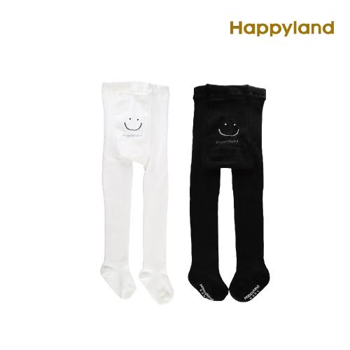 【韓國 HAPPYLAND】2019FW 童褲襪 微笑素色褲襪(長筒襪 保暖襪 兒童褲襪)