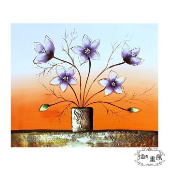 御畫房 手繪無框油畫-花影繽紛 50x60cm