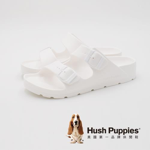 Hush Puppies 輕量休閒增高拖鞋 女鞋-白(另有深咖、粉)