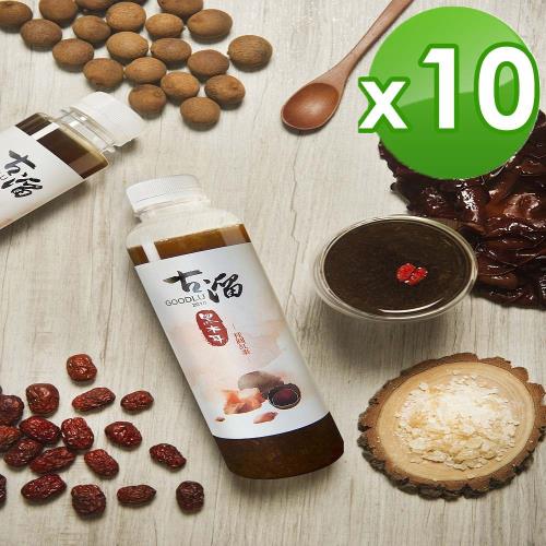 古溜黑白飲 黑木耳養生飲-700ml/瓶-10入組