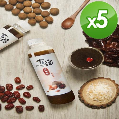 古溜黑白飲 黑木耳養生飲-700ml/瓶-5入組