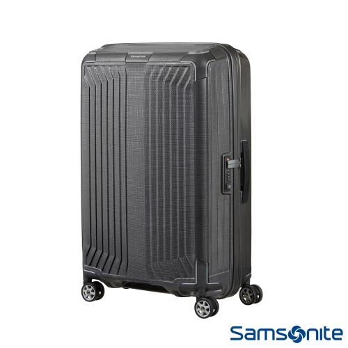 Samsonite新秀麗 25吋Lite-Box耐衝擊Curv垂直線條行李箱(碳灰)-42N*28002