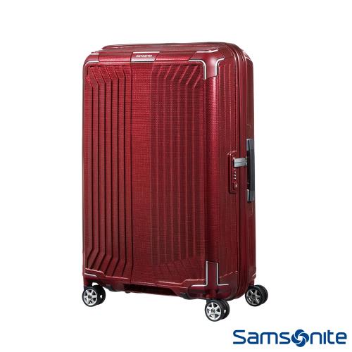 Samsonite新秀麗 25吋Lite-Box耐衝擊Curv垂直線條行李箱(深紅)-42N*10002