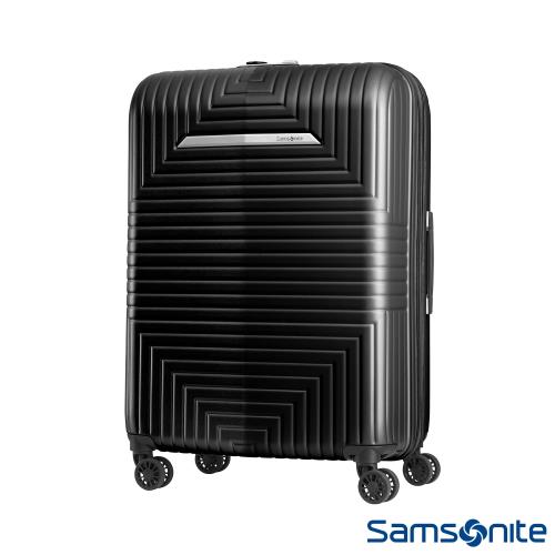 Samsonite新秀麗 28吋D200 幾何圖形可擴充硬殼行李箱(黑)-DK0*79003