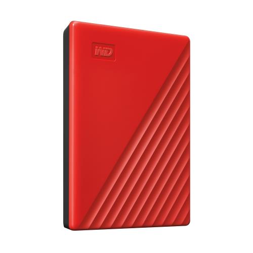 WD My Passport 4TB(紅) 2.5吋行動硬碟(2019)