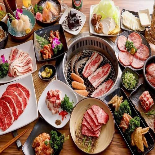 極野宴頂級海陸炭火燒肉-頂級餐3人吃到飽