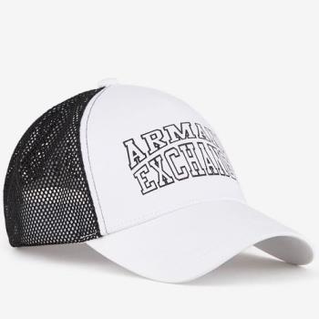 A/X 2020阿瑪尼標誌Logo款白色網狀帽子