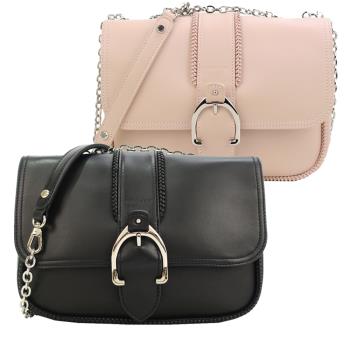 LONGCHAMP AMAZONE系列素面牛皮荷篷斜揹包(小/多色選)