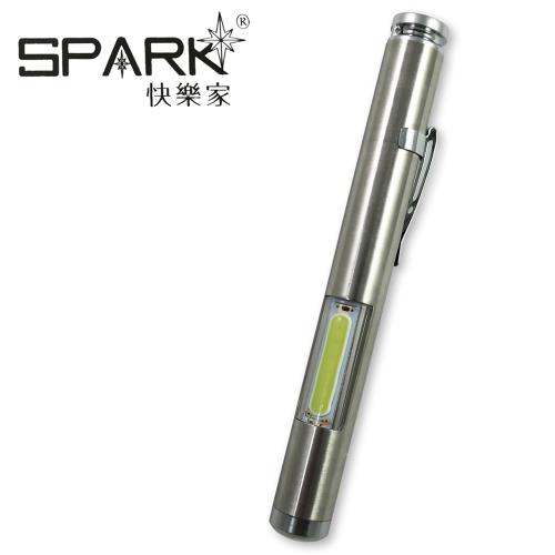 SPARK 二合一多功能能紅光雷射筆+COB側燈 P009 