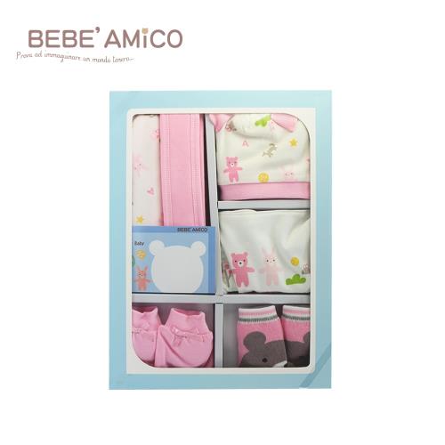 Bebe Amico-動物日記-包巾禮盒