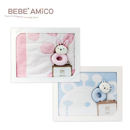 Bebe Amico-雲柔雙面四季毯禮盒-長頸鹿-2色