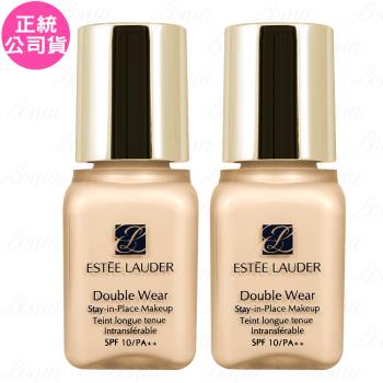 ESTEE LAUDER 雅詩蘭黛 粉持久完美持妝粉底精巧版SPF10/PA++(#17-1W1)(7ml)*2