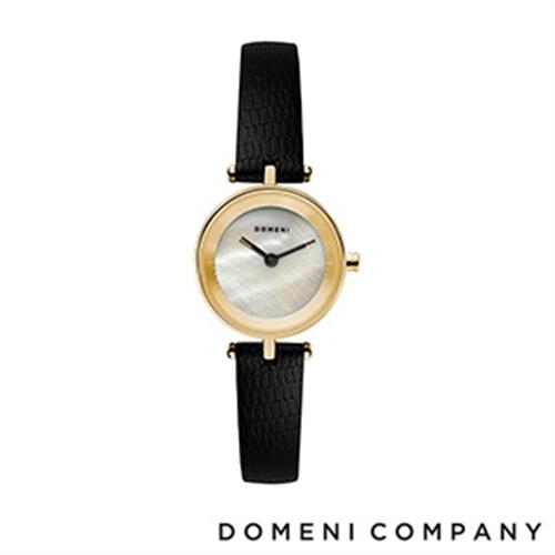 【DOMENI COMPANY】經典迷你系列不鏽鋼女錶(珍珠白錶盤/金/GLW01P)