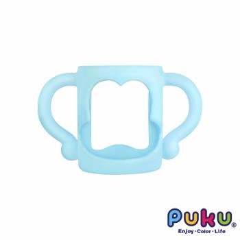 PUKU藍色企鵝 矽膠把手套 薄荷藍