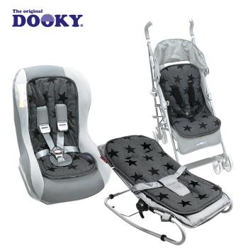 【荷蘭DOOKY】萬用嬰兒椅墊-鉛灰星星(推車.汽座.搖椅皆適用)