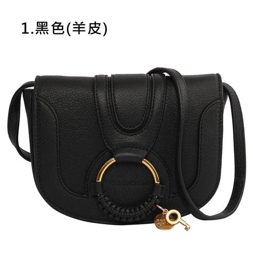 SEE BY CHLOE HANA BAG 迷你型山羊皮/牛皮拚麂皮斜背包(任選)|會員獨享