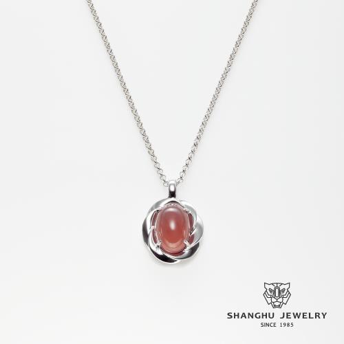 【尚虎珠寶】925銀鍍18K金/紫紅玉「花言巧語系列-奶油花墬子」