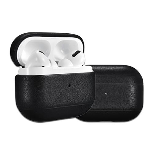 ICARER 納帕紋系列 Apple AirPods Pro手工真皮保護套 蘋果無線耳機 收納保謢套 