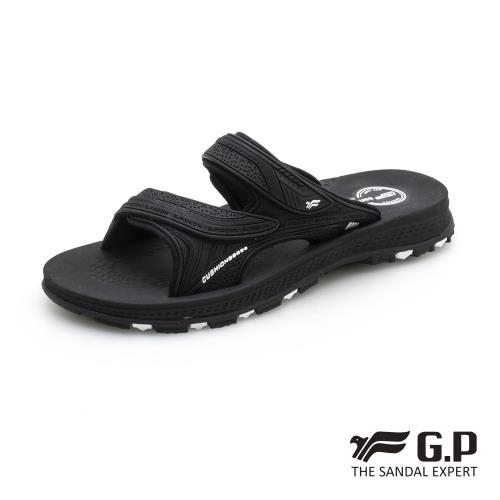 G.P 男款NewType柔軟耐用雙帶拖鞋G0560-黑色(SIZE:37-44 共三色)