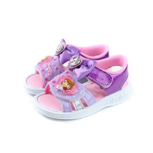 Disney 迪士尼 蘇菲亞小公主 涼鞋 電燈鞋 紫色 中童 童鞋 SOKT07507 no708