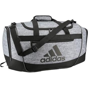 Adidas 2020時尚Defender灰黑色中型行李袋