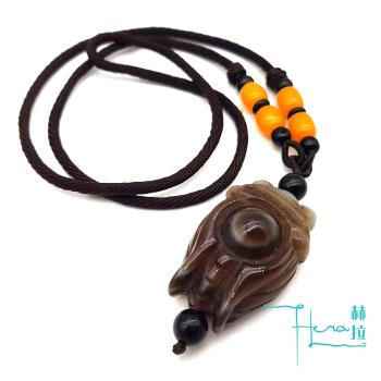 Hera 赫拉 天然波斯瓦納腰纏(禪)萬貫天眼項鍊(獨一無二)