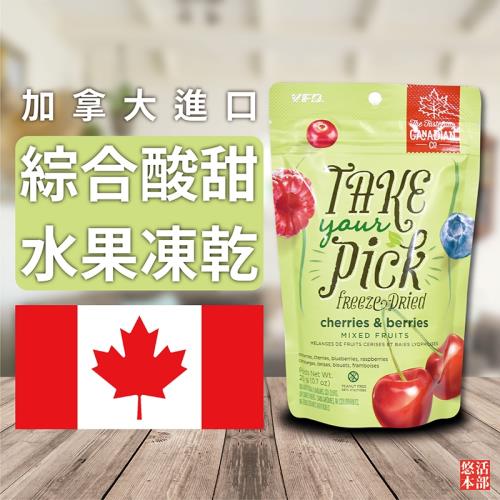 【悠活本部】加拿大進口-綜合酸甜水果凍乾