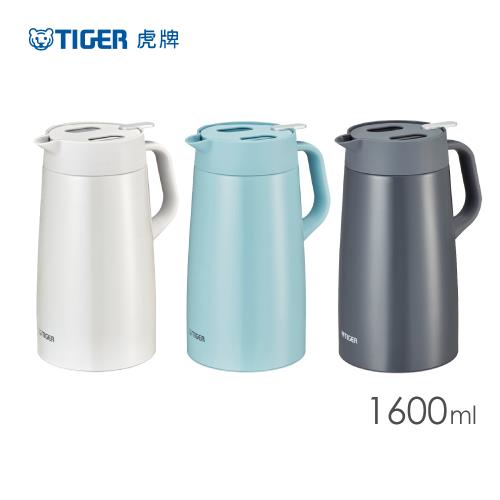 【TIGER 虎牌】1.6L時尚輕巧大容量桌上型保溫壺不鏽鋼保溫瓶(PWO-A160)