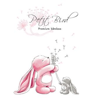 韓國Petit Bird竹纖維嬰幼兒防水保潔床墊 粉紅兔