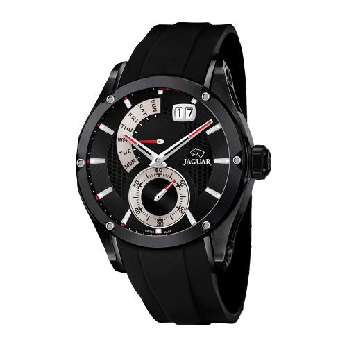 JAGUAR Special Edition 星期小秒針手錶-黑/44mm J681/2