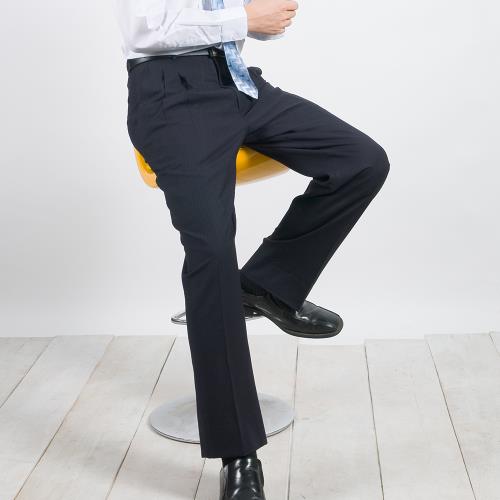 【Chinjun】 正統上班族西褲100%免燙，打折素色黑