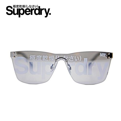 【Superdry極度乾燥】ELECTROSHOCK系列 無框式 炫彩電鍍 品牌LOGO款 墨鏡/太陽眼鏡 