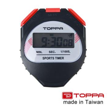 TOPPA 臺灣製競賽用運動電子碼錶 1/100秒跑錶 F606